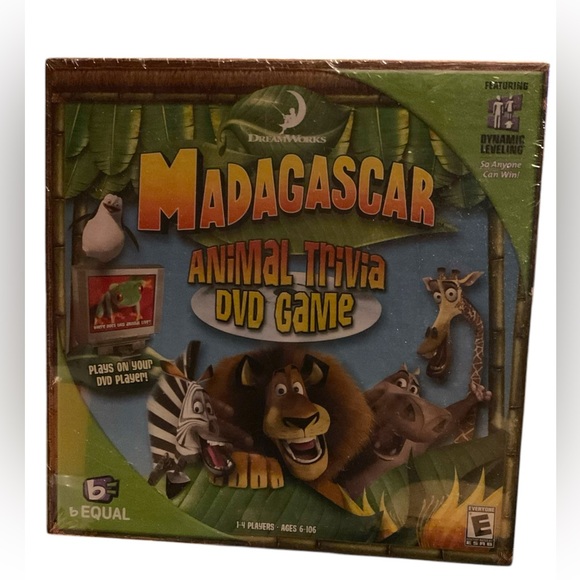 TRIVIA GAME- Madagascar Animal Triv DVD Game NIB - Picture 1 of 2